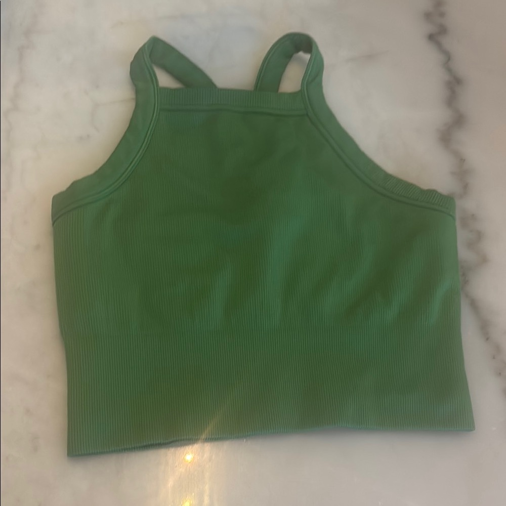 Athleta Small Green Women's Crop Tank Top